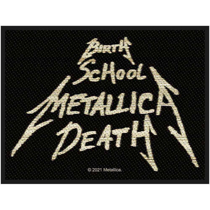 Metallica Standard Patch: Birth, School, Metallica, Death