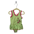 One Pc Bathing Suit / Flowers & Stripes