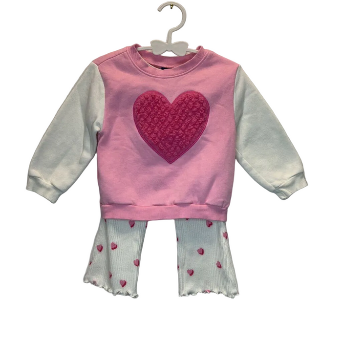 OT LS Sweater Pants Set/Heart
