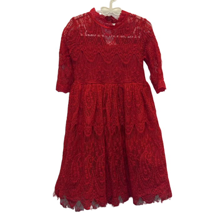 OT Quarter Sleeve Dress/Lace