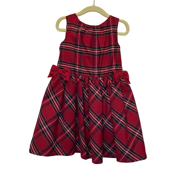 OT Tank Top Dress/Plaid Bows