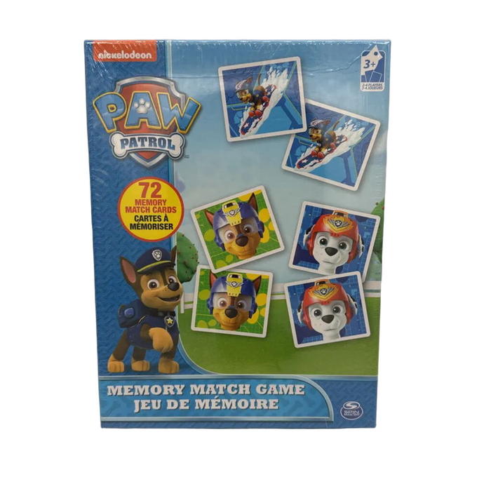 Paw Patrol Memory Match Game