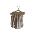 Pin Stripe Smocked Romper / Starfish