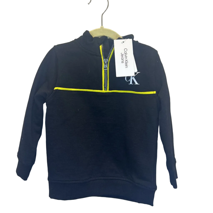 Pullover/Half Zip Sweater/Neon Seams