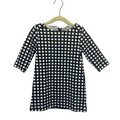 Qtr Sleeve Checkered Dress