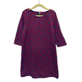 Qtr Sleeve Cotton Dress / Whales