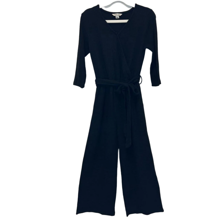 Qtr Sleeve Soft Rope Belt Romper