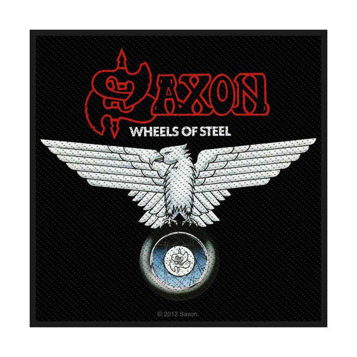 Saxon Standard Patch: Wheels of Steel