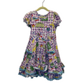 Short Sleeve Ruffle School Dress