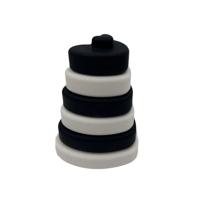 Silicone Heart Stacking Toy