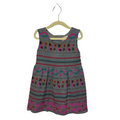 Sleeveless Dress/Embroidered