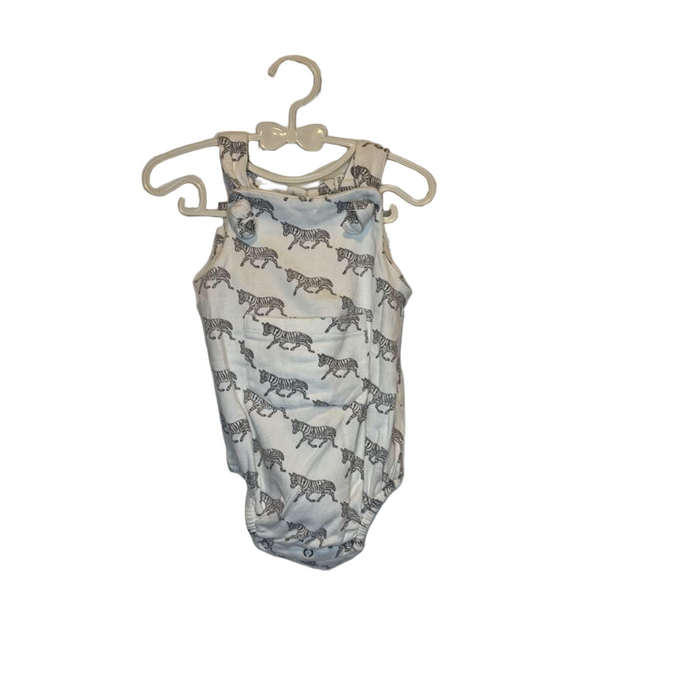 Sleeveless Romper / Zebras