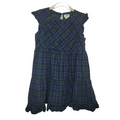 Sleeveless Ruffle Dress/Silver Accent