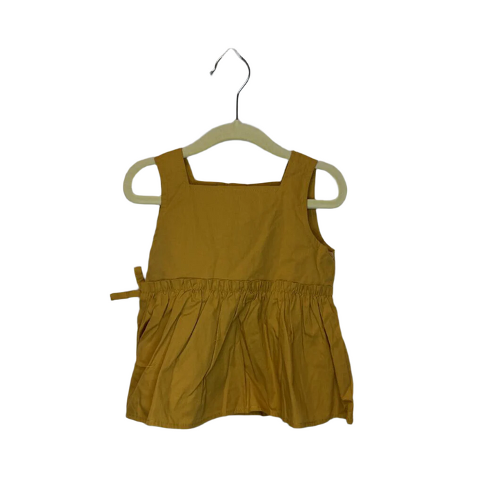 Sleeveless Ruffle Waist Blouse