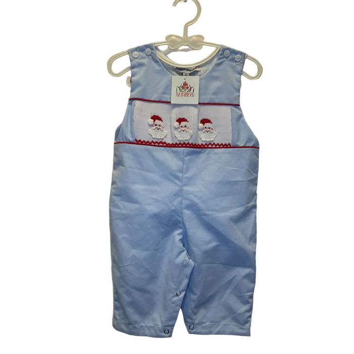 Sleeveless Smocked Romper / Christmas