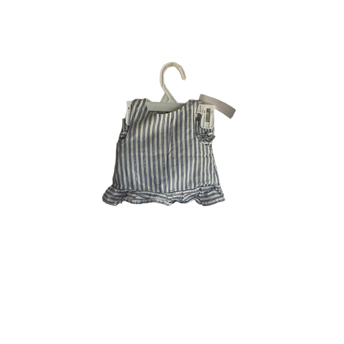 Sleeveless Striped Top + Shorts Set