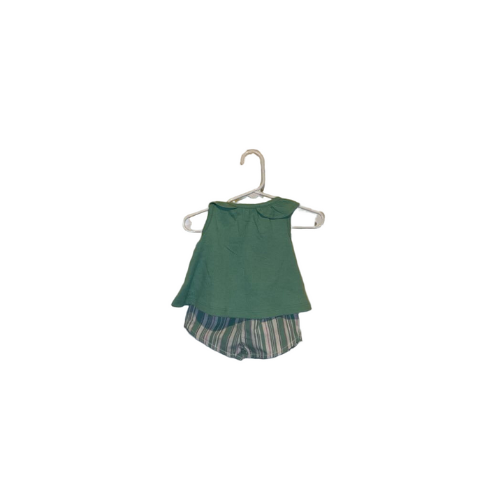 SS Blouse + Striped Shorts