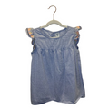 SS Cotton Shirt Ruffle Sleeve