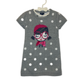 SS Sweater Dress / Girl Face + Dots