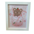 Strawberry Bear Wall Art