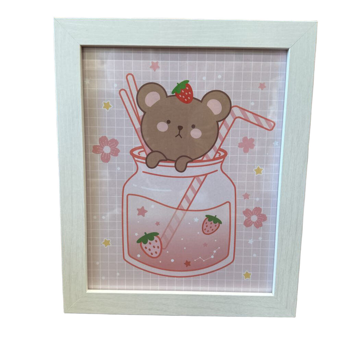 Strawberry Bear Wall Art