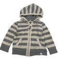 Striped Zip Up Hoodie