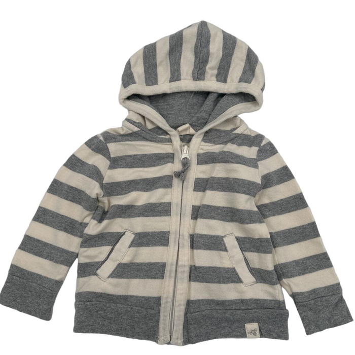 Striped Zip Up Hoodie