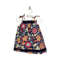Tie Strap Cotton Dress / Flowers