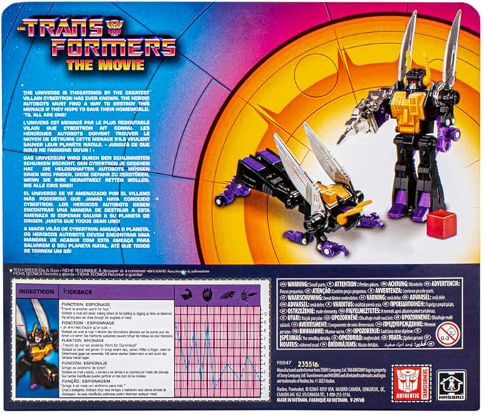 Transformers Retro - Transformers: The Movie - Insecticon Kickback - Action Figure