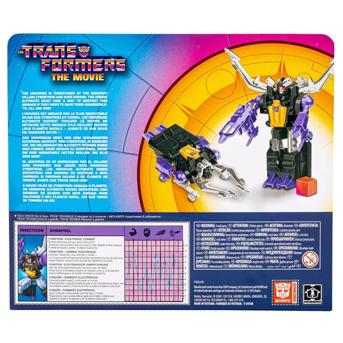 Transformers Retro - Transformers: The Movie - Insecticon Shrapnel - Action Figure
