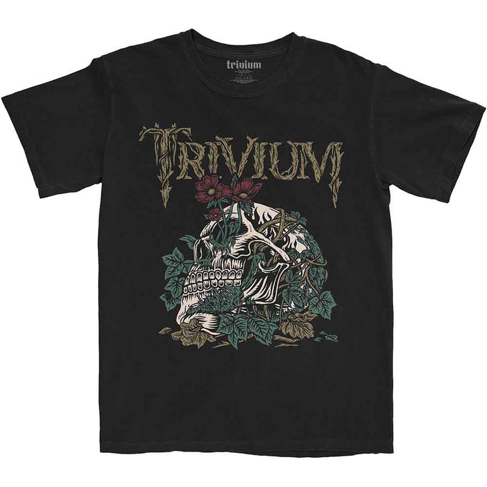 Trivium Unisex T-Shirt: Skelly Flower - Black