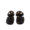 Velcro Closed Toe Leather Sandals