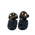 Velcro Closed Toe Leather Sandals