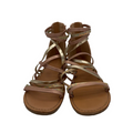 Zip Heel Strappy Sandals