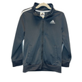 Zip Up Athletic Jacket / White Stripes