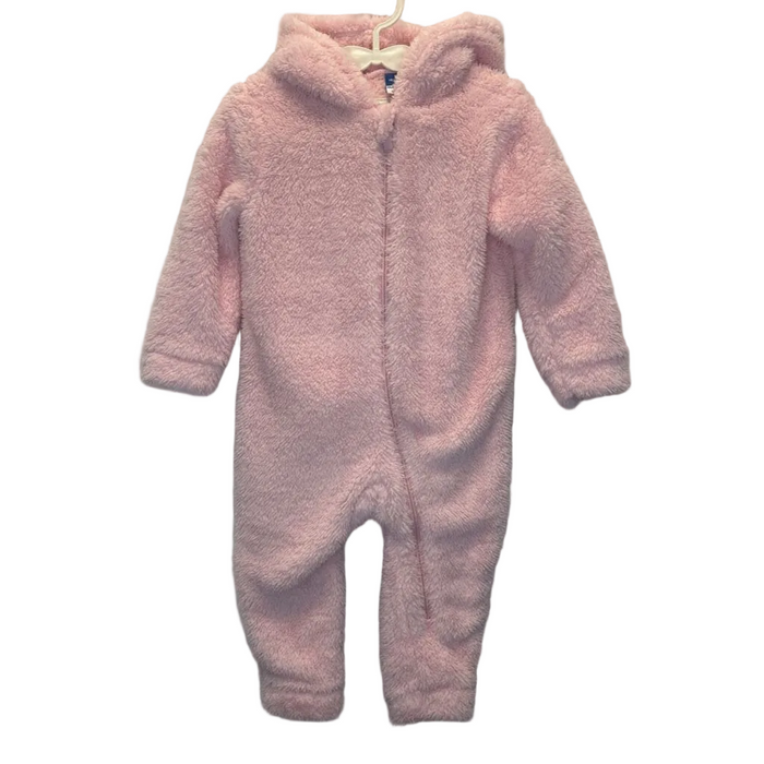 Zip Up Hooded Fleece Romper