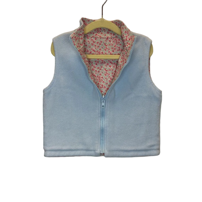 Zip Up Reversible Fleece Vest